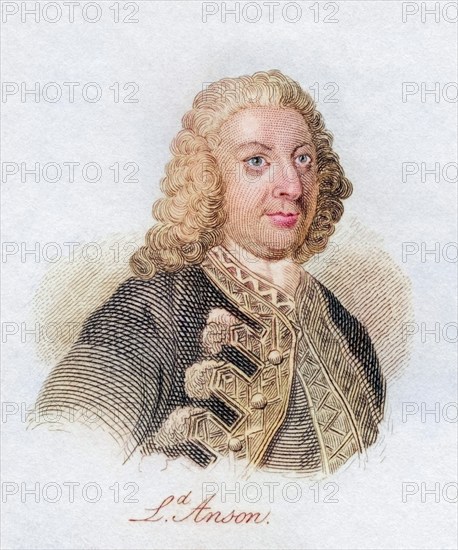 George Anson, 1st Baron Anson 1697, 1762, British admiral and wealthy aristocrat, known for his