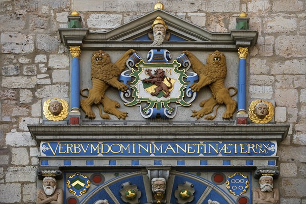 Renaissance portal by Wolter Hasemann at the Gewandhaus, Altstadtmarkt, Traditionsinsel,