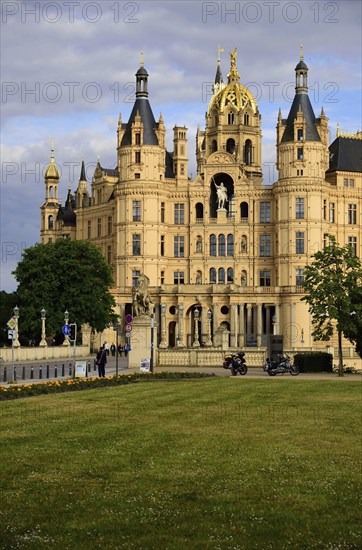 Europe, Germany, Mecklenburg-Western Pomerania, Schwerin, Schwerin Castle, built between 1845 and