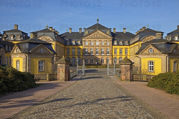 Arolsen Residential Palace with the guardhouses of the court, baroque palace, Bad Arolsen, Hesse,