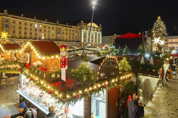 The Dresden Striezelmarkt is a Christmas market in Dresden. It has been held in Advent since 1434,