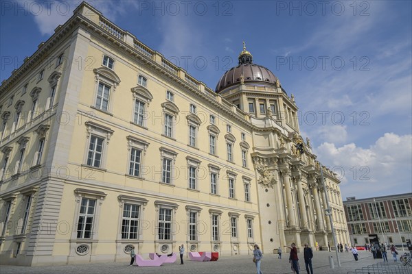 West façade, Humboldt Forum, Schlossplatz, Mitte, Berlin, Germany, Europe