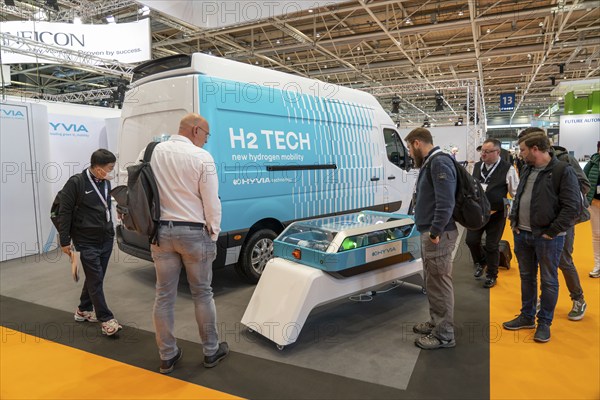 First day at Hannover Messe 2022, industrial trade fair, after a 2-year corona break, exhibition