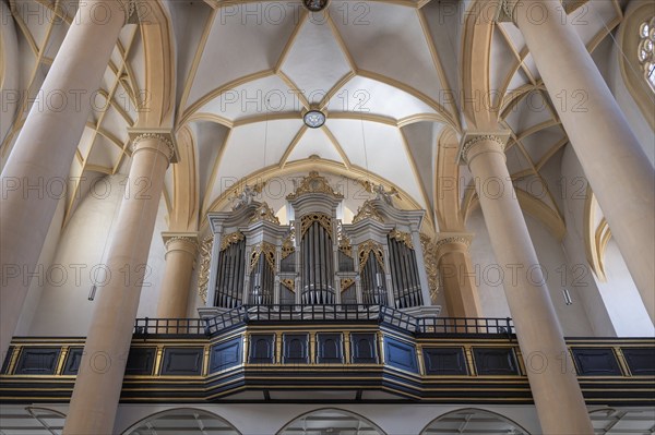 Organ loft, organ built in 1751 by the organ builder Johann Philipp Seuffert, St Vitus Church, 16th
