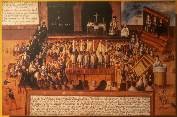 Church Iglesia Saint Bartolome, 23 February 1716, Spanish colonial exhibition Palacio Canton