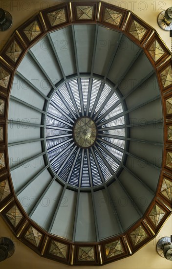 Art Nouveau architecture interior of Palacio de Bellas Artes, Palace of Fine Arts, Mexico City,