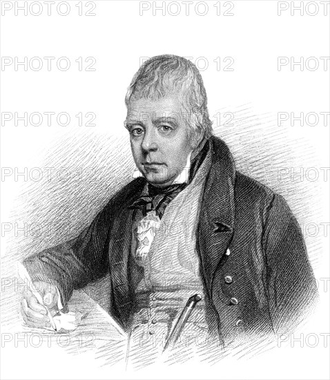 Sir Walter Scott, 1. Baronet, 1771-1832, schottischer Historienschriftsteller, Dramatiker und