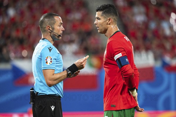 LEIPZIG, GERMANY - JUNE 18, 2024: Euro 2024 Groupe F match Portugal vs Czechia 2:1. Referee Marco