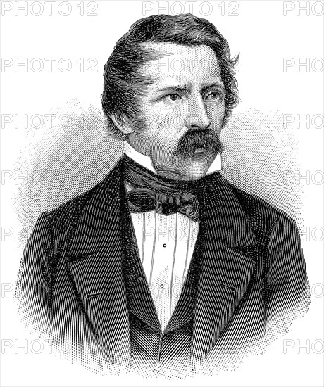 Carl August von Steinheil, 1801 - 1870, a German physicist, inventor, engineer and astronomer, Carl