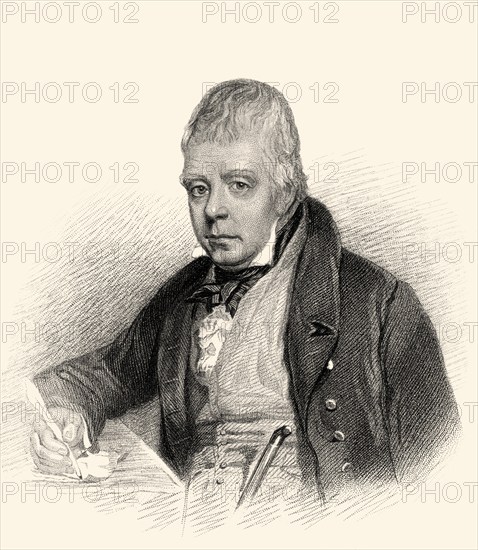 Sir Walter Scott, 1. Baronet, 1771-1832, schottischer Historienschriftsteller, Dramatiker und