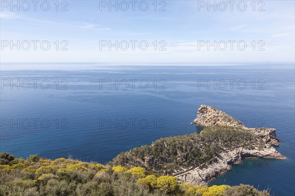 View of the Punta de Sa Foradada, north coast, Majorca, Balearic Islands, Spain, Europe