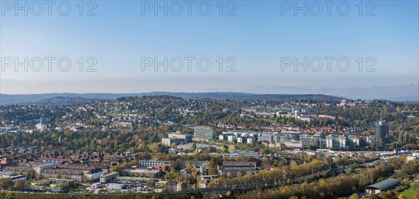 Killesberg, sought-after residential area on a semi-elevated position above the city of Stuttgart.