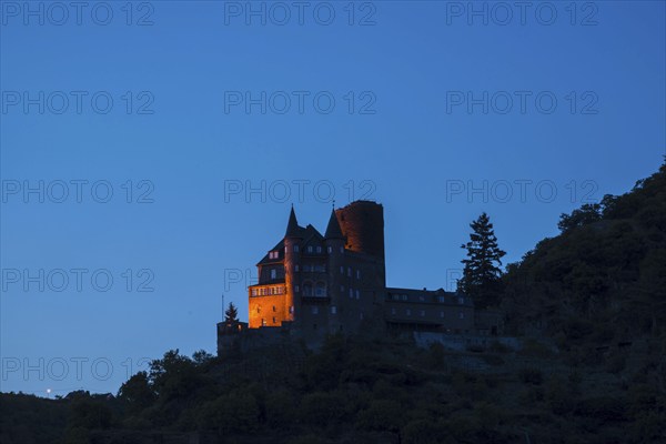 Neukatzenelnbogen Castle, popularly known as Katz Castle, UNESCO World Heritage Site Upper Middle