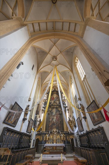 Chancel of St Vitus Church, 16th century, Iphofen, Lower Franconia, Bavaria, Germany, Europe
