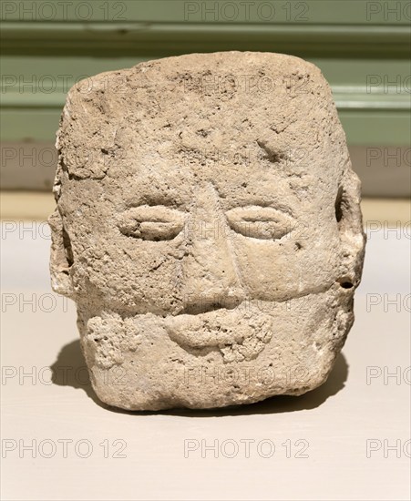 'Idolos' exhibition anthropomorphic figure, Palacio Canton palace anthropology museum, Merida,