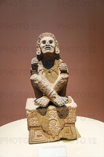 Statue of Xochipilli, Aztec Prince of Flowers God of Music, National Museum of Anthropology, Mexico