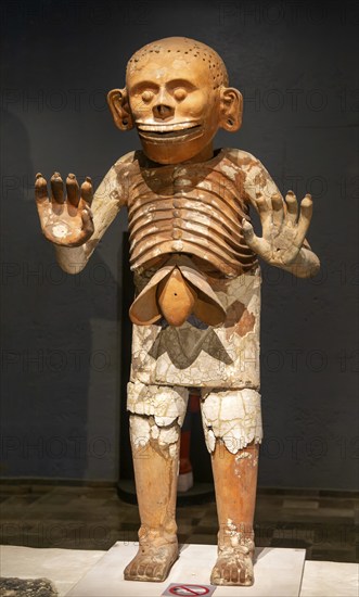 Mictlantecuhtli, Aztec god of death, archaeological site and museum of Templo Mayor, Mexico City,