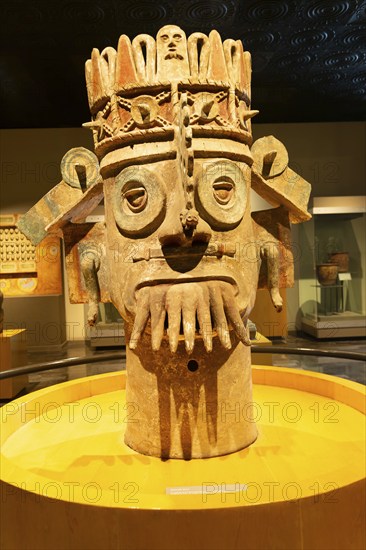 Dios de Agua or Water God of Tehuacan area of ??Puebla, National Museum of Anthropology, Mexico