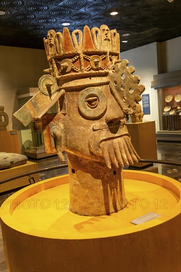 Dios de Agua or Water God of Tehuacan area of ??Puebla, National Museum of Anthropology, Mexico