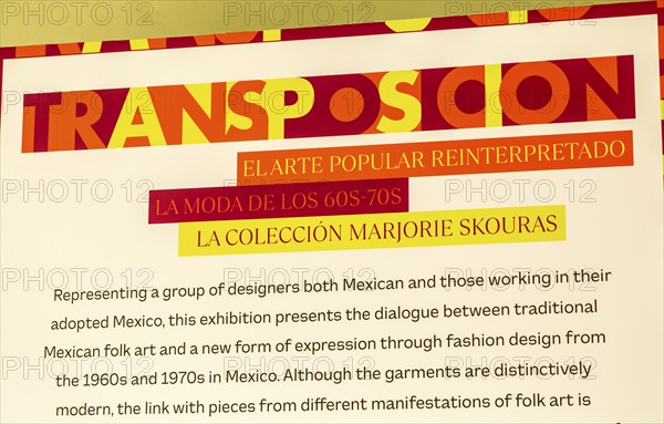 'Transposicion' exhibition by Marjorie Skouras of 1960s-1970s female clothes, Museo de Arte Popular