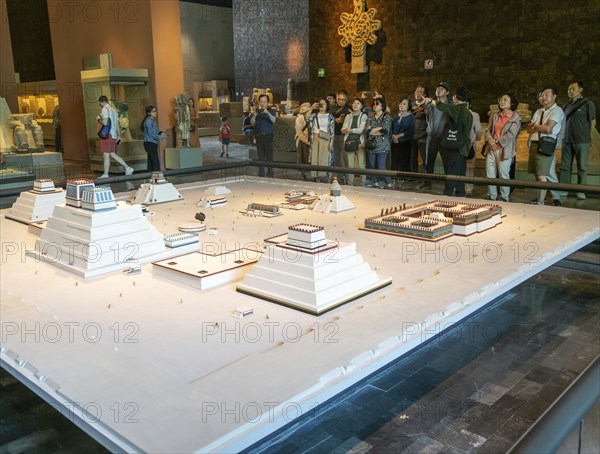Model of Teotihuacan Aztec city, National Museum of Anthropology, Mexico City, Mexico, Central