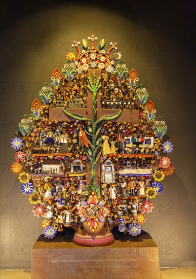 Tree of Life by Miguel Angel Gutierrez tradition from Metepec, National Museum of Anthropology,