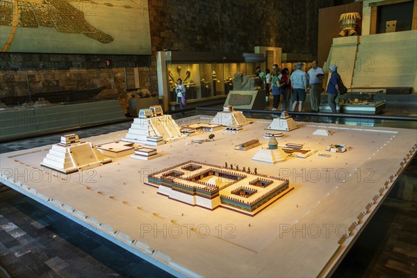 Model of Teotihuacan Aztec city, National Museum of Anthropology, Mexico City, Mexico, Central