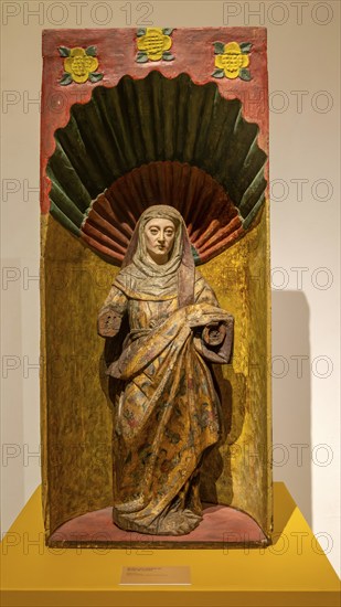 Spanish colonial exhibition from The Convent of San Miguel Arcangel, Palacio Canton Merida, Yucatan