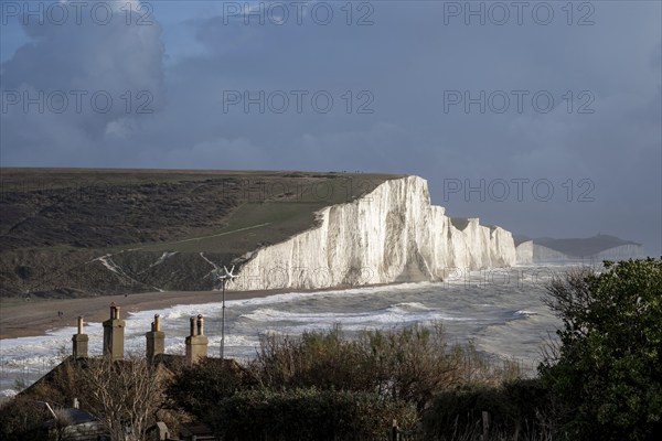 SEAFORD, SUSSEX, UK, DECEMBER 29. View of the Seven Sisters at Seaford Head in Sussex on December