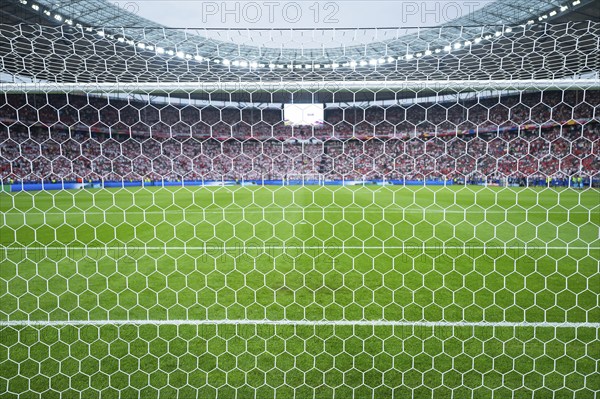 BERLIN, GERMANY - JULY 6, 2024: Euro 2024 quarterfinal match Nederlands vs Turkey. Detail of goal's