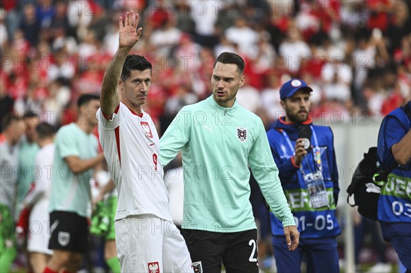 BERLIN, GERMANY - JUNE 21, 2024: Euro 2024 Groupe D match Poland vs Austria 1:3. Robert Lewandowski