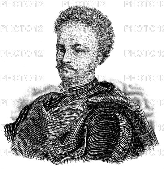 Portrait of John III Sobieski 1629 - 1696, monarch of the Polish–Lithuanian Commonwealth, King of
