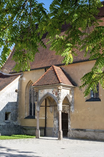 Beautiful medieval courts of Burghausen Castle in Bavaria, Germany, Europe