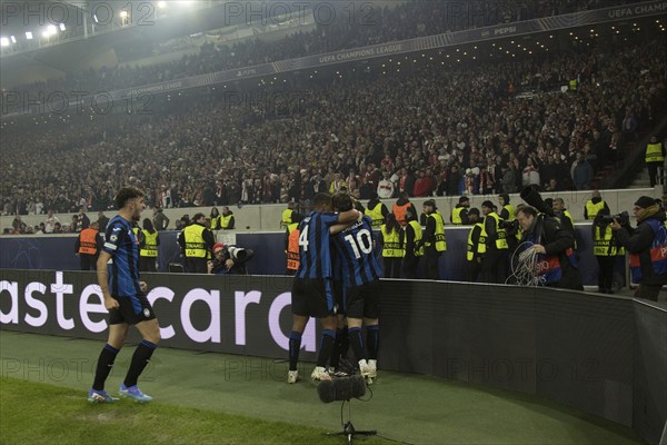 Football match, Nicolo' ZANIOLO Atalanta Bergamo 10 has just scored the 0:2 for Atalanta Bergamo,