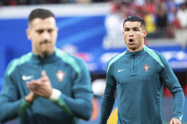 LEIPZIG, GERMANY - JUNE 18, 2024: Euro 2024 Groupe F match Portugal vs Czechia 2:1. Portugal