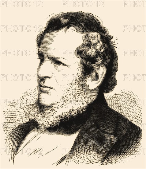 Edward George Geoffrey Smith-Stanley, 14th Earl of Derby, 1799-1869, a British statesman, Prime