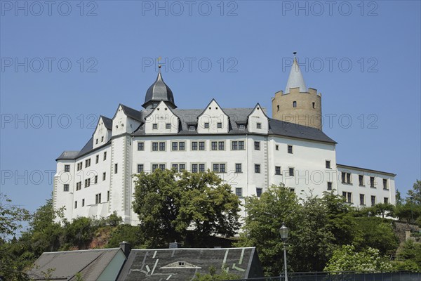 Wildeck Castle, Zschopau, Middle Ore Mountains, Ore Mountains, Saxony, Germany, Europe