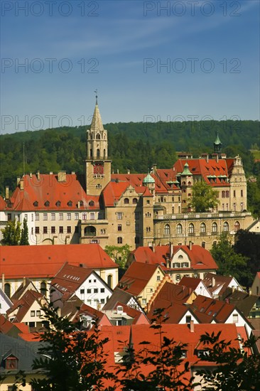 Hohenzollern Castle Sigmaringen, former princely residence and administrative centre of the Princes