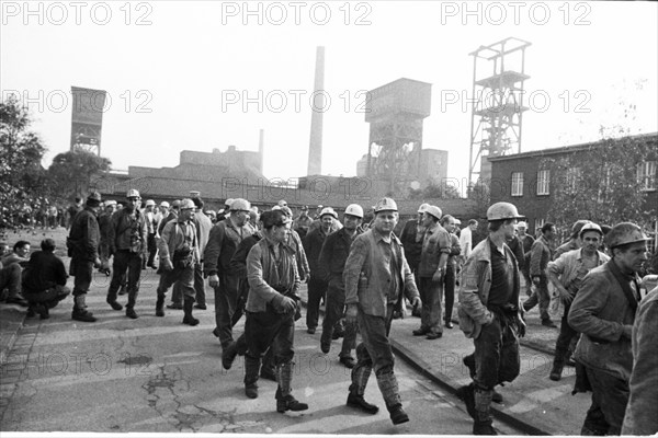 The spontaneous strike, here on 10.9.1969 by the miners of the Minister Stein colliery, was one of