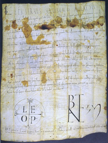A document of Pope Leo IX Città del Vaticano, Rome, Archivio Segreto Vaticano, Historical,