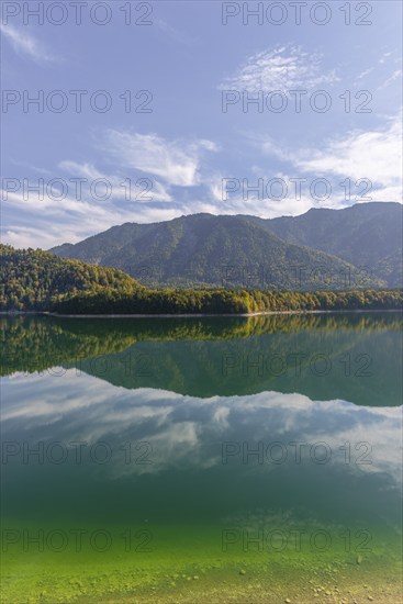 Intake structure at the Sylvenstein reservoir is used for flood protection, dams the Isar, power