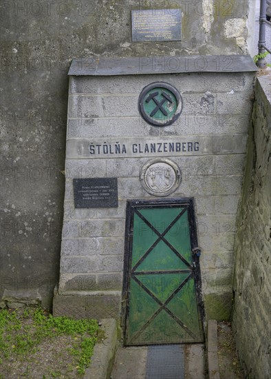Entrance to the Glanzenberg tunnel, Banská Štiavnica, Banskobystrický kraj, Slovakia, Europe