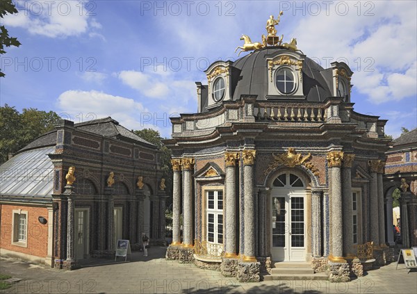 Temple of the Sun in the Hermitage in Bayreuth, Upper Franconia, Bavaria, Germany, Europe