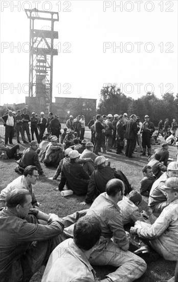 The spontaneous strike, here on 10.9.1969 by the miners of the Minister Stein colliery, was one of