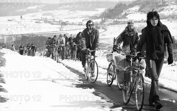 The Easter actions of the peace movement for disarmament and peace in the Rhoen on 06.04.1980,