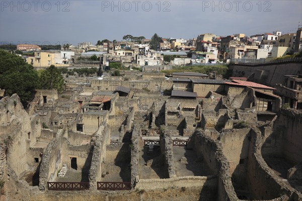 Ruined city of Herculaneum, Campania, Italy, Europe