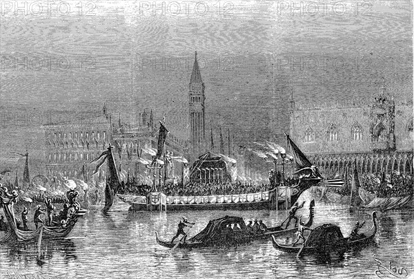 Funeral of Daniele Manin (13 May 1804) (22 September 1857), Manin died in France, After the