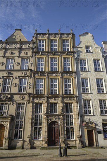 Patrician houses, Long Market, Old Town, Gdansk, Pomeranian Voivodeship, Poland, Europe