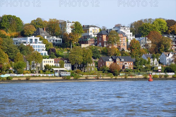 View of Hamburg Blankenese, Hamburg, Land Hamburg, Germany, Europe