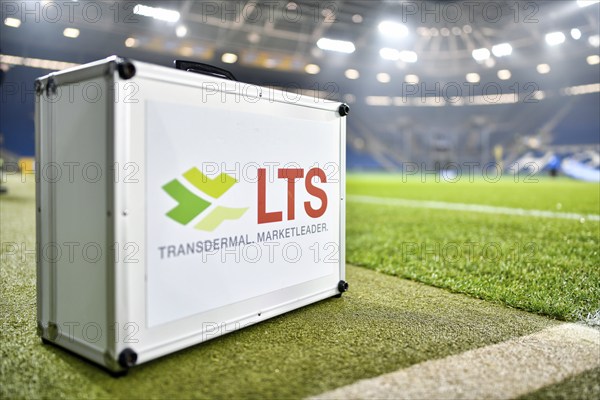 LTS suitcases, LTS Lohmann Therapie-Systeme, stadium interior, PreZero Arena, Sinsheim,